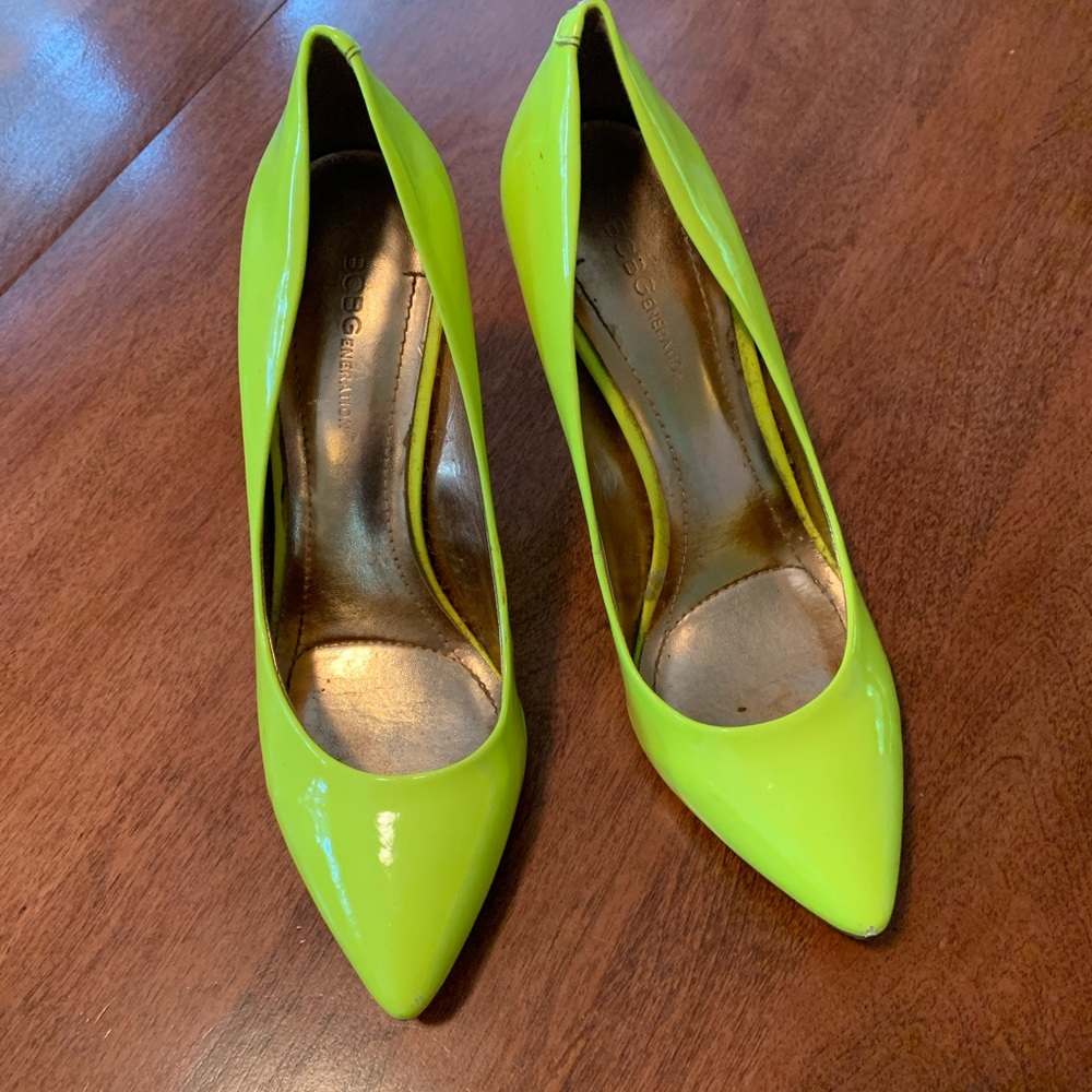 Neon Yellow BCBGeneration Heels